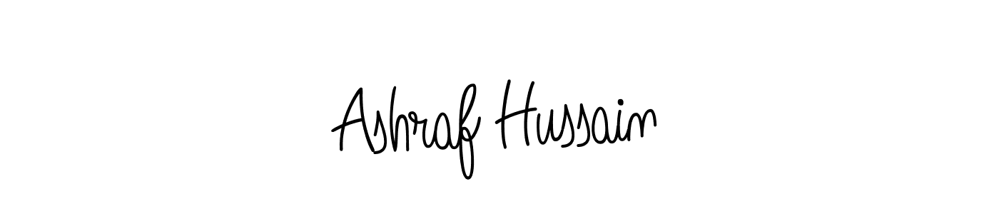 Ashraf Hussain stylish signature style. Best Handwritten Sign (Angelique-Rose-font-FFP) for my name. Handwritten Signature Collection Ideas for my name Ashraf Hussain. Ashraf Hussain signature style 5 images and pictures png