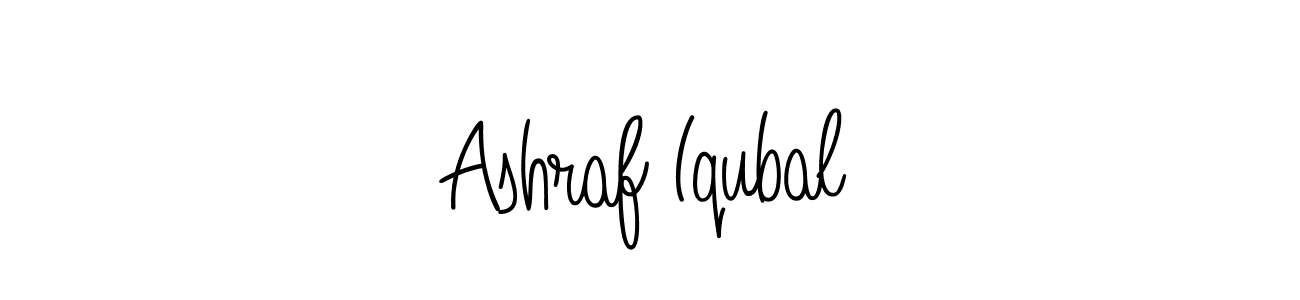 How to make Ashraf Iqubal name signature. Use Angelique-Rose-font-FFP style for creating short signs online. This is the latest handwritten sign. Ashraf Iqubal signature style 5 images and pictures png