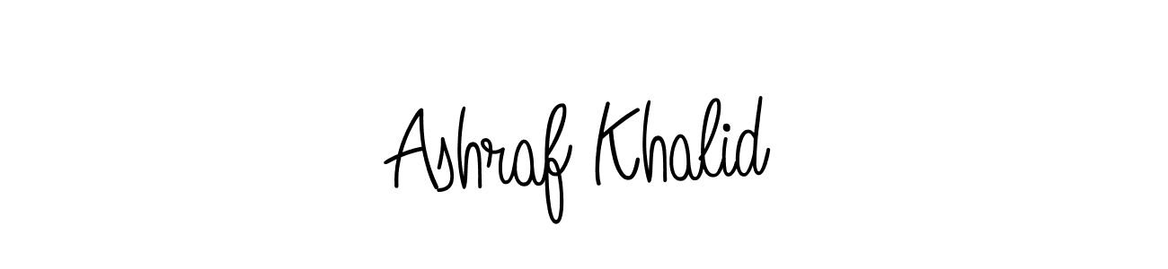 How to Draw Ashraf Khalid signature style? Angelique-Rose-font-FFP is a latest design signature styles for name Ashraf Khalid. Ashraf Khalid signature style 5 images and pictures png