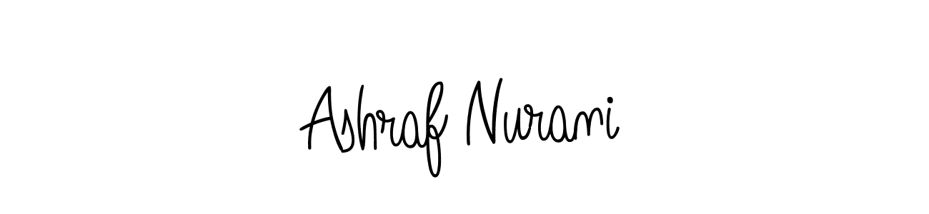 How to make Ashraf Nurani name signature. Use Angelique-Rose-font-FFP style for creating short signs online. This is the latest handwritten sign. Ashraf Nurani signature style 5 images and pictures png