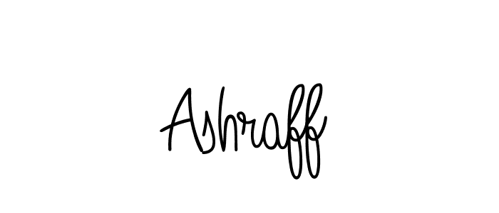 Use a signature maker to create a handwritten signature online. With this signature software, you can design (Angelique-Rose-font-FFP) your own signature for name Ashraff. Ashraff signature style 5 images and pictures png