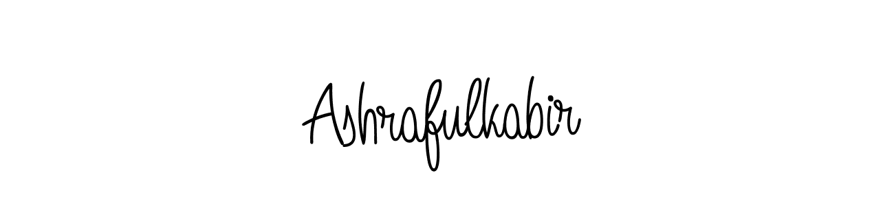 Create a beautiful signature design for name Ashrafulkabir. With this signature (Angelique-Rose-font-FFP) fonts, you can make a handwritten signature for free. Ashrafulkabir signature style 5 images and pictures png