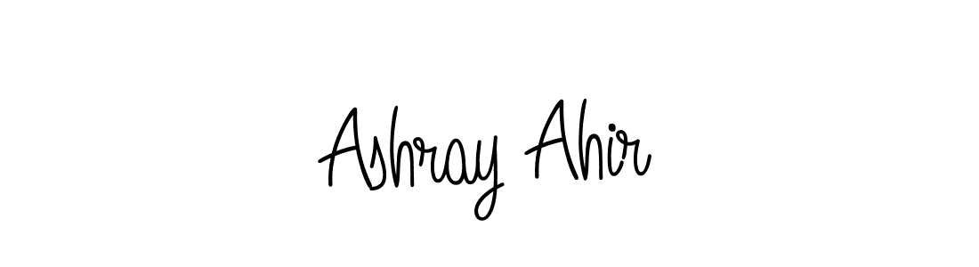 Ashray Ahir stylish signature style. Best Handwritten Sign (Angelique-Rose-font-FFP) for my name. Handwritten Signature Collection Ideas for my name Ashray Ahir. Ashray Ahir signature style 5 images and pictures png