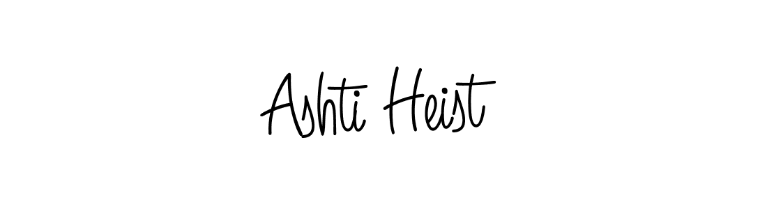 Use a signature maker to create a handwritten signature online. With this signature software, you can design (Angelique-Rose-font-FFP) your own signature for name Ashti Heist. Ashti Heist signature style 5 images and pictures png