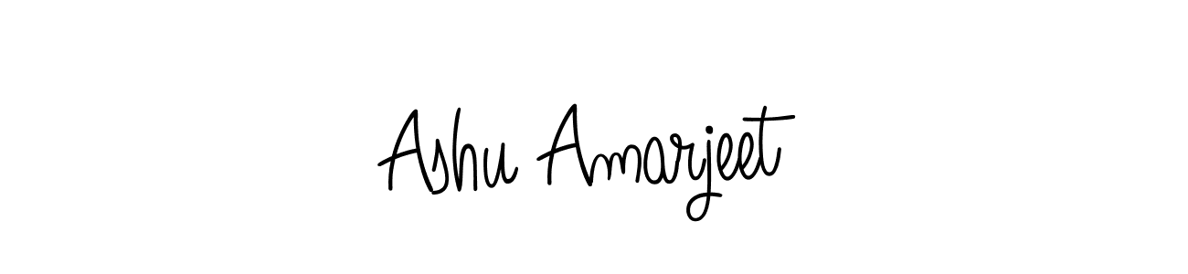 Create a beautiful signature design for name Ashu Amarjeet. With this signature (Angelique-Rose-font-FFP) fonts, you can make a handwritten signature for free. Ashu Amarjeet signature style 5 images and pictures png
