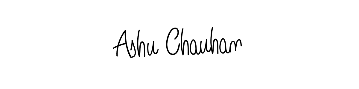 How to Draw Ashu Chauhan signature style? Angelique-Rose-font-FFP is a latest design signature styles for name Ashu Chauhan. Ashu Chauhan signature style 5 images and pictures png