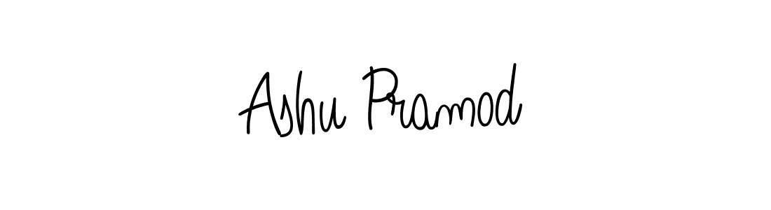 Make a beautiful signature design for name Ashu Pramod. With this signature (Angelique-Rose-font-FFP) style, you can create a handwritten signature for free. Ashu Pramod signature style 5 images and pictures png