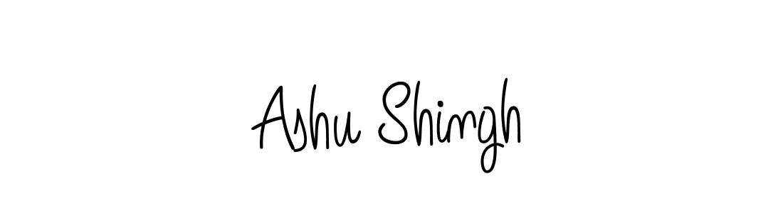 The best way (Angelique-Rose-font-FFP) to make a short signature is to pick only two or three words in your name. The name Ashu Shingh include a total of six letters. For converting this name. Ashu Shingh signature style 5 images and pictures png