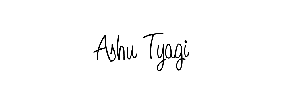 Create a beautiful signature design for name Ashu Tyagi. With this signature (Angelique-Rose-font-FFP) fonts, you can make a handwritten signature for free. Ashu Tyagi signature style 5 images and pictures png