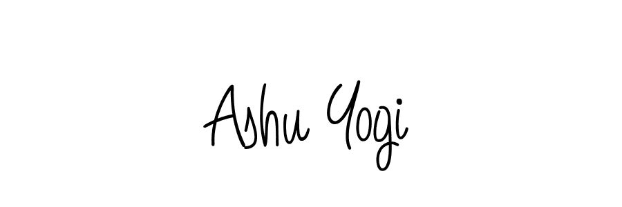 Angelique-Rose-font-FFP is a professional signature style that is perfect for those who want to add a touch of class to their signature. It is also a great choice for those who want to make their signature more unique. Get Ashu Yogi name to fancy signature for free. Ashu Yogi signature style 5 images and pictures png