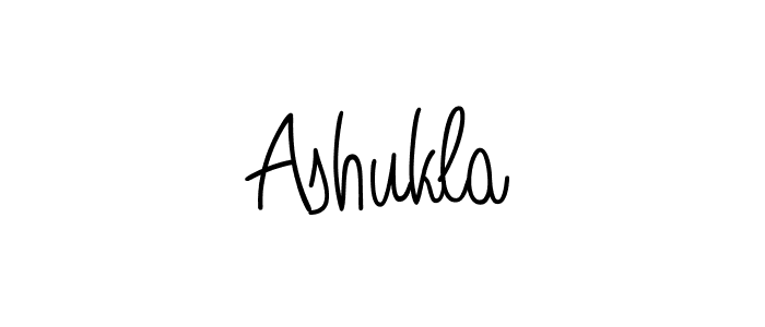 Use a signature maker to create a handwritten signature online. With this signature software, you can design (Angelique-Rose-font-FFP) your own signature for name Ashukla. Ashukla signature style 5 images and pictures png
