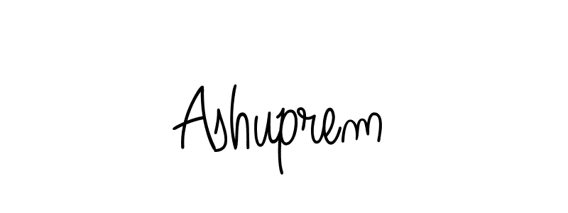 How to make Ashuprem name signature. Use Angelique-Rose-font-FFP style for creating short signs online. This is the latest handwritten sign. Ashuprem signature style 5 images and pictures png