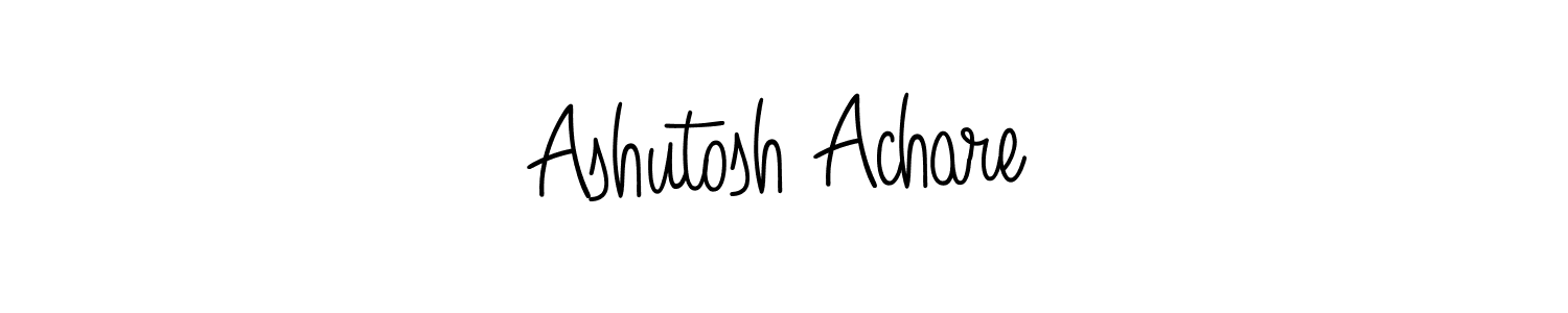 Make a beautiful signature design for name Ashutosh Achare. With this signature (Angelique-Rose-font-FFP) style, you can create a handwritten signature for free. Ashutosh Achare signature style 5 images and pictures png