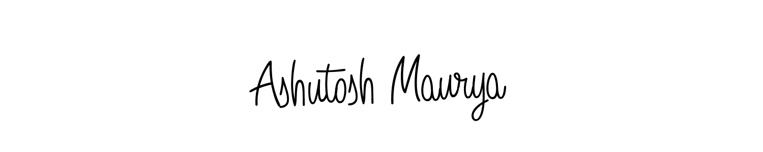 Make a beautiful signature design for name Ashutosh Maurya. With this signature (Angelique-Rose-font-FFP) style, you can create a handwritten signature for free. Ashutosh Maurya signature style 5 images and pictures png