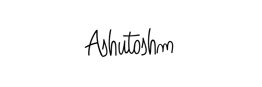 Use a signature maker to create a handwritten signature online. With this signature software, you can design (Angelique-Rose-font-FFP) your own signature for name Ashutoshm. Ashutoshm signature style 5 images and pictures png