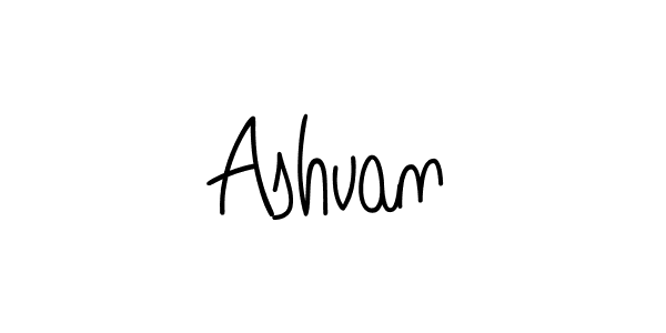 You should practise on your own different ways (Angelique-Rose-font-FFP) to write your name (Ashvan) in signature. don't let someone else do it for you. Ashvan signature style 5 images and pictures png