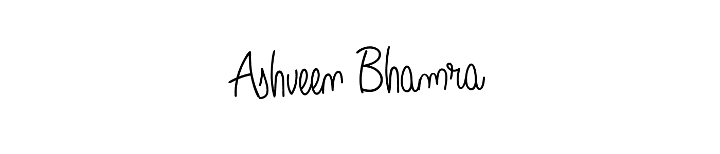 Also we have Ashveen Bhamra name is the best signature style. Create professional handwritten signature collection using Angelique-Rose-font-FFP autograph style. Ashveen Bhamra signature style 5 images and pictures png