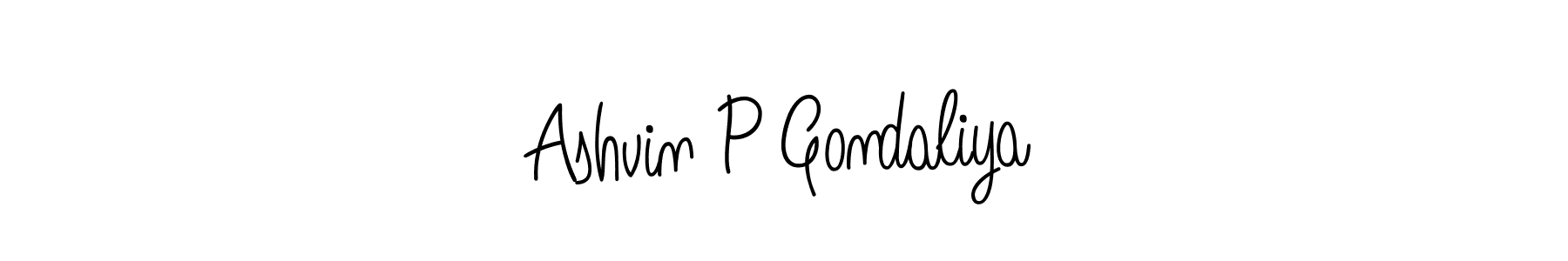 Once you've used our free online signature maker to create your best signature Angelique-Rose-font-FFP style, it's time to enjoy all of the benefits that Ashvin P Gondaliya name signing documents. Ashvin P Gondaliya signature style 5 images and pictures png