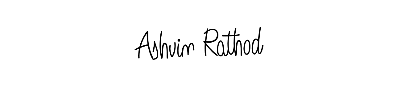 Design your own signature with our free online signature maker. With this signature software, you can create a handwritten (Angelique-Rose-font-FFP) signature for name Ashvin Rathod. Ashvin Rathod signature style 5 images and pictures png