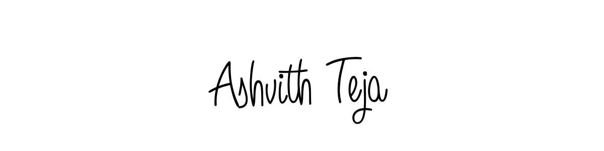 Ashvith Teja stylish signature style. Best Handwritten Sign (Angelique-Rose-font-FFP) for my name. Handwritten Signature Collection Ideas for my name Ashvith Teja. Ashvith Teja signature style 5 images and pictures png