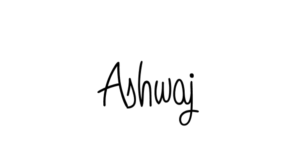 How to make Ashwaj name signature. Use Angelique-Rose-font-FFP style for creating short signs online. This is the latest handwritten sign. Ashwaj signature style 5 images and pictures png