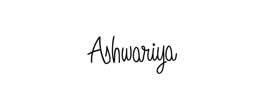 Make a beautiful signature design for name Ashwariya. With this signature (Angelique-Rose-font-FFP) style, you can create a handwritten signature for free. Ashwariya signature style 5 images and pictures png
