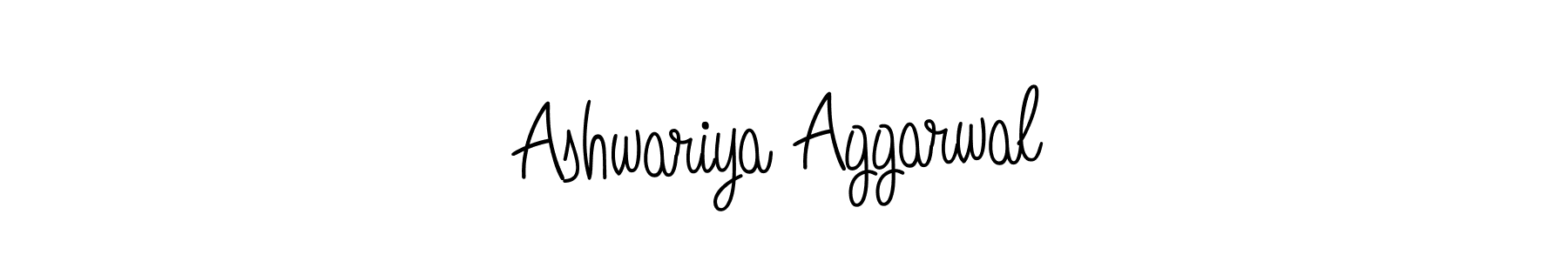 Ashwariya Aggarwal stylish signature style. Best Handwritten Sign (Angelique-Rose-font-FFP) for my name. Handwritten Signature Collection Ideas for my name Ashwariya Aggarwal. Ashwariya Aggarwal signature style 5 images and pictures png