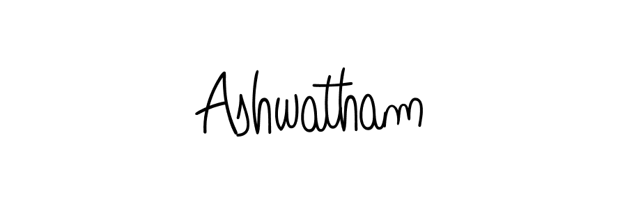 Design your own signature with our free online signature maker. With this signature software, you can create a handwritten (Angelique-Rose-font-FFP) signature for name Ashwatham. Ashwatham signature style 5 images and pictures png