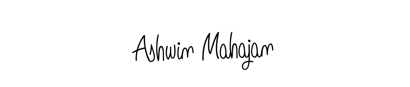 You should practise on your own different ways (Angelique-Rose-font-FFP) to write your name (Ashwin Mahajan) in signature. don't let someone else do it for you. Ashwin Mahajan signature style 5 images and pictures png