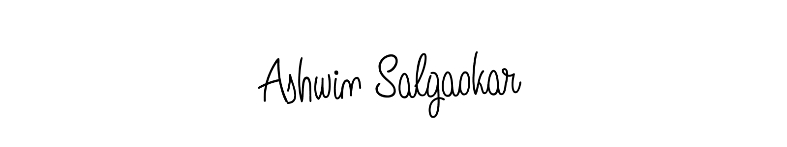 Create a beautiful signature design for name Ashwin Salgaokar. With this signature (Angelique-Rose-font-FFP) fonts, you can make a handwritten signature for free. Ashwin Salgaokar signature style 5 images and pictures png