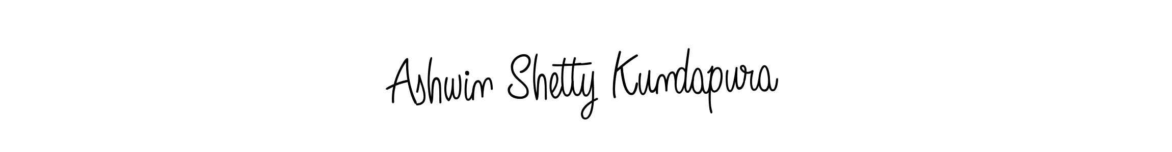 Make a beautiful signature design for name Ashwin Shetty Kundapura. With this signature (Angelique-Rose-font-FFP) style, you can create a handwritten signature for free. Ashwin Shetty Kundapura signature style 5 images and pictures png