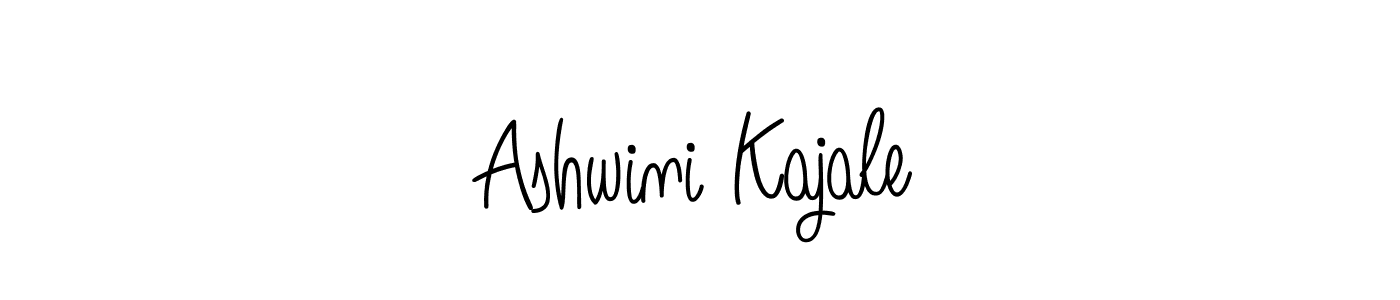 Design your own signature with our free online signature maker. With this signature software, you can create a handwritten (Angelique-Rose-font-FFP) signature for name Ashwini Kajale. Ashwini Kajale signature style 5 images and pictures png
