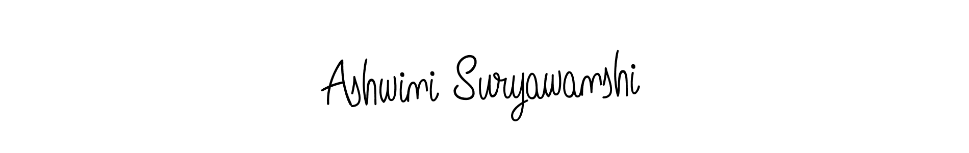 Use a signature maker to create a handwritten signature online. With this signature software, you can design (Angelique-Rose-font-FFP) your own signature for name Ashwini Suryawanshi. Ashwini Suryawanshi signature style 5 images and pictures png