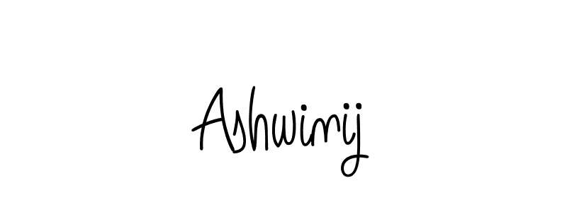 How to make Ashwinij name signature. Use Angelique-Rose-font-FFP style for creating short signs online. This is the latest handwritten sign. Ashwinij signature style 5 images and pictures png