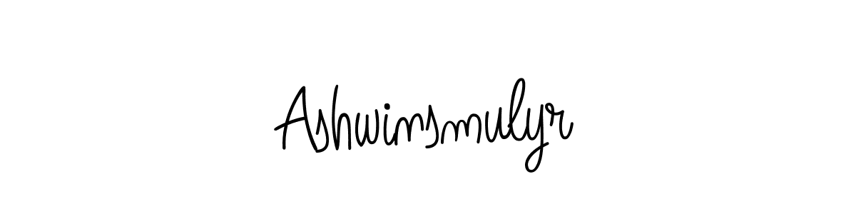Ashwinsmulyr stylish signature style. Best Handwritten Sign (Angelique-Rose-font-FFP) for my name. Handwritten Signature Collection Ideas for my name Ashwinsmulyr. Ashwinsmulyr signature style 5 images and pictures png