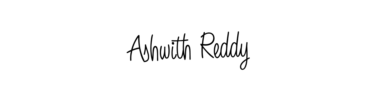 How to make Ashwith Reddy name signature. Use Angelique-Rose-font-FFP style for creating short signs online. This is the latest handwritten sign. Ashwith Reddy signature style 5 images and pictures png