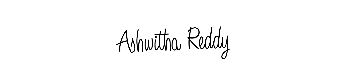 How to make Ashwitha Reddy name signature. Use Angelique-Rose-font-FFP style for creating short signs online. This is the latest handwritten sign. Ashwitha Reddy signature style 5 images and pictures png