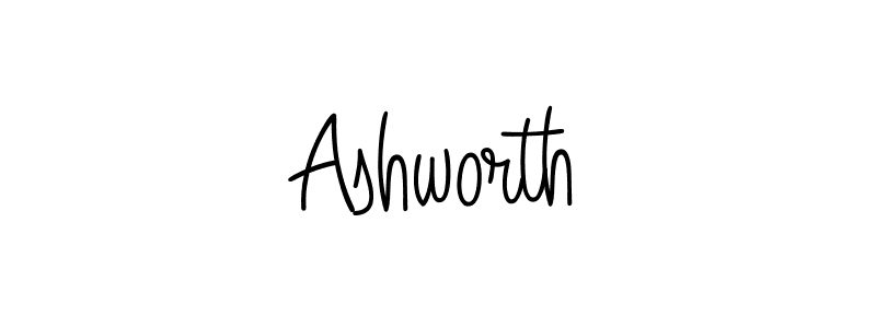 You should practise on your own different ways (Angelique-Rose-font-FFP) to write your name (Ashworth) in signature. don't let someone else do it for you. Ashworth signature style 5 images and pictures png