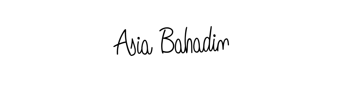 Also You can easily find your signature by using the search form. We will create Asia Bahadin name handwritten signature images for you free of cost using Angelique-Rose-font-FFP sign style. Asia Bahadin signature style 5 images and pictures png