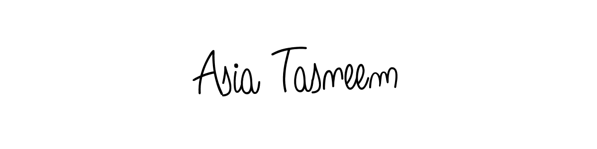 You should practise on your own different ways (Angelique-Rose-font-FFP) to write your name (Asia Tasneem) in signature. don't let someone else do it for you. Asia Tasneem signature style 5 images and pictures png