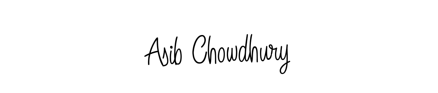 Make a beautiful signature design for name Asib Chowdhury. With this signature (Angelique-Rose-font-FFP) style, you can create a handwritten signature for free. Asib Chowdhury signature style 5 images and pictures png