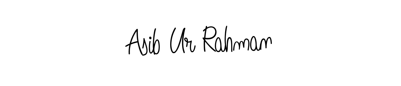 The best way (Angelique-Rose-font-FFP) to make a short signature is to pick only two or three words in your name. The name Asib Ur Rahman include a total of six letters. For converting this name. Asib Ur Rahman signature style 5 images and pictures png