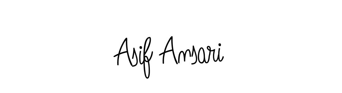 The best way (Angelique-Rose-font-FFP) to make a short signature is to pick only two or three words in your name. The name Asif Ansari include a total of six letters. For converting this name. Asif Ansari signature style 5 images and pictures png