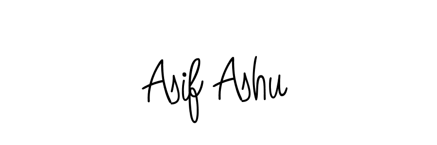 Asif Ashu stylish signature style. Best Handwritten Sign (Angelique-Rose-font-FFP) for my name. Handwritten Signature Collection Ideas for my name Asif Ashu. Asif Ashu signature style 5 images and pictures png