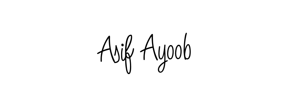 How to make Asif Ayoob name signature. Use Angelique-Rose-font-FFP style for creating short signs online. This is the latest handwritten sign. Asif Ayoob signature style 5 images and pictures png