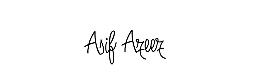 How to make Asif Azeez name signature. Use Angelique-Rose-font-FFP style for creating short signs online. This is the latest handwritten sign. Asif Azeez signature style 5 images and pictures png