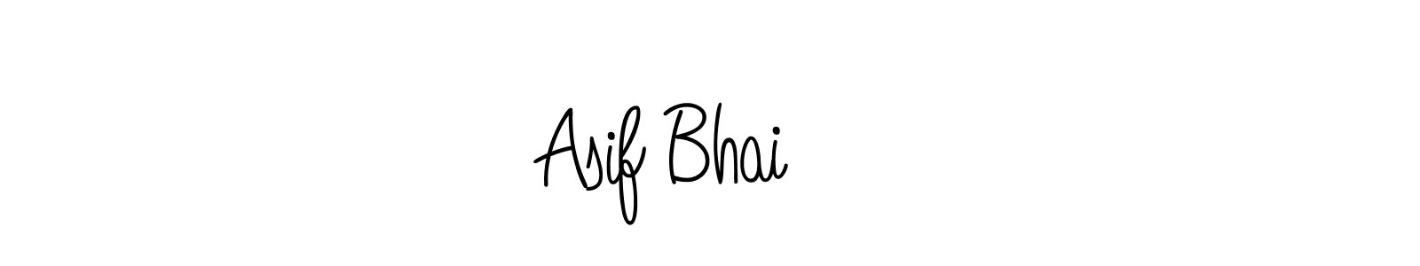 Also we have Asif Bhai ❣️ name is the best signature style. Create professional handwritten signature collection using Angelique-Rose-font-FFP autograph style. Asif Bhai ❣️ signature style 5 images and pictures png
