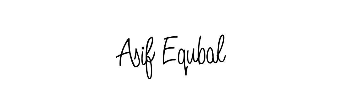 Use a signature maker to create a handwritten signature online. With this signature software, you can design (Angelique-Rose-font-FFP) your own signature for name Asif Equbal. Asif Equbal signature style 5 images and pictures png