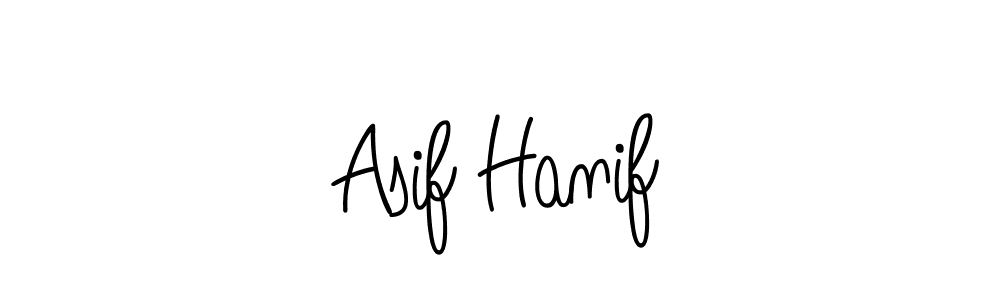 The best way (Angelique-Rose-font-FFP) to make a short signature is to pick only two or three words in your name. The name Asif Hanif include a total of six letters. For converting this name. Asif Hanif signature style 5 images and pictures png