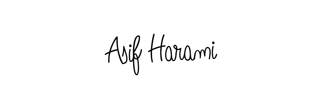 You should practise on your own different ways (Angelique-Rose-font-FFP) to write your name (Asif Harami) in signature. don't let someone else do it for you. Asif Harami signature style 5 images and pictures png